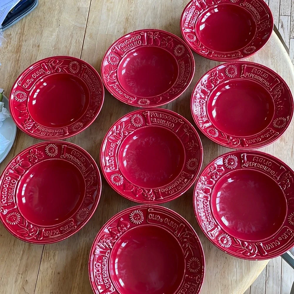 Farmhouse Italian pasta plates